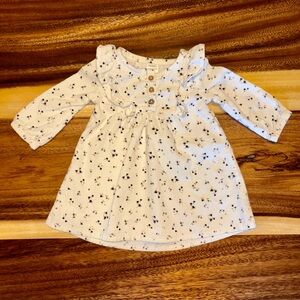Carter's Cream Baby Dress with Floral Accents
